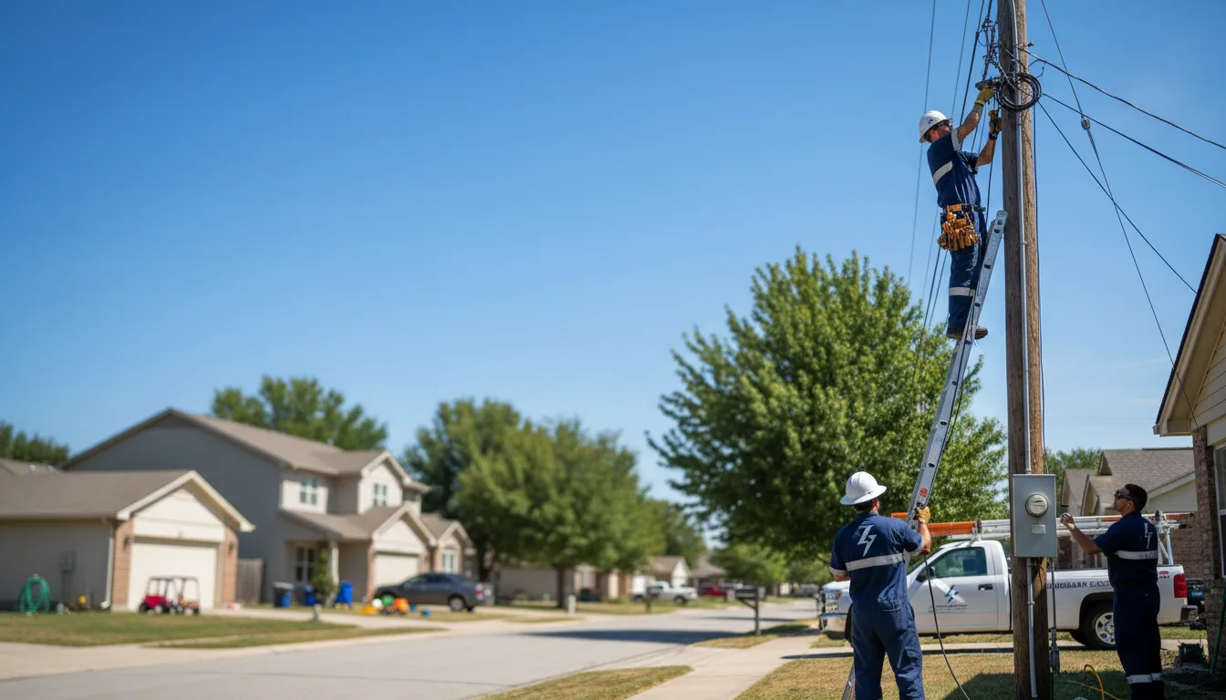 Residential electrician providing installation services in New Hudson, MI
